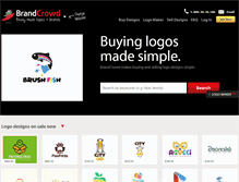 Tablet Screenshot of brandcrowd.com